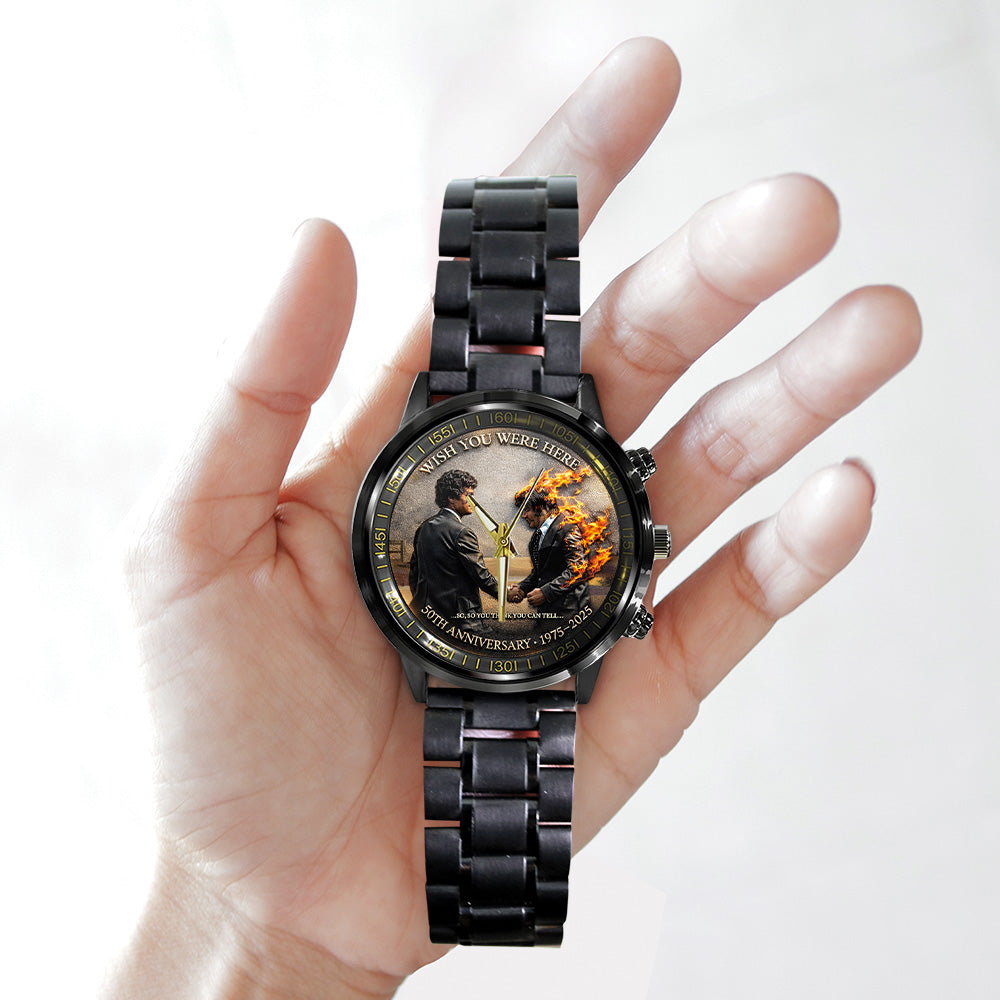 Pink Floyd 60th Anniversary Black Stainless Steel Watch - TANTN19759