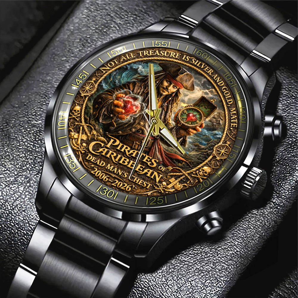 Pirates of the Caribbean 20th Anniversary Black Stainless Steel Watch - TANTN20022