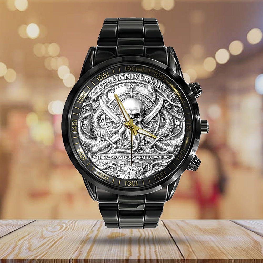 Pirates of the Caribbean 20th Anniversary Black Stainless Steel Watch - TANTN20025