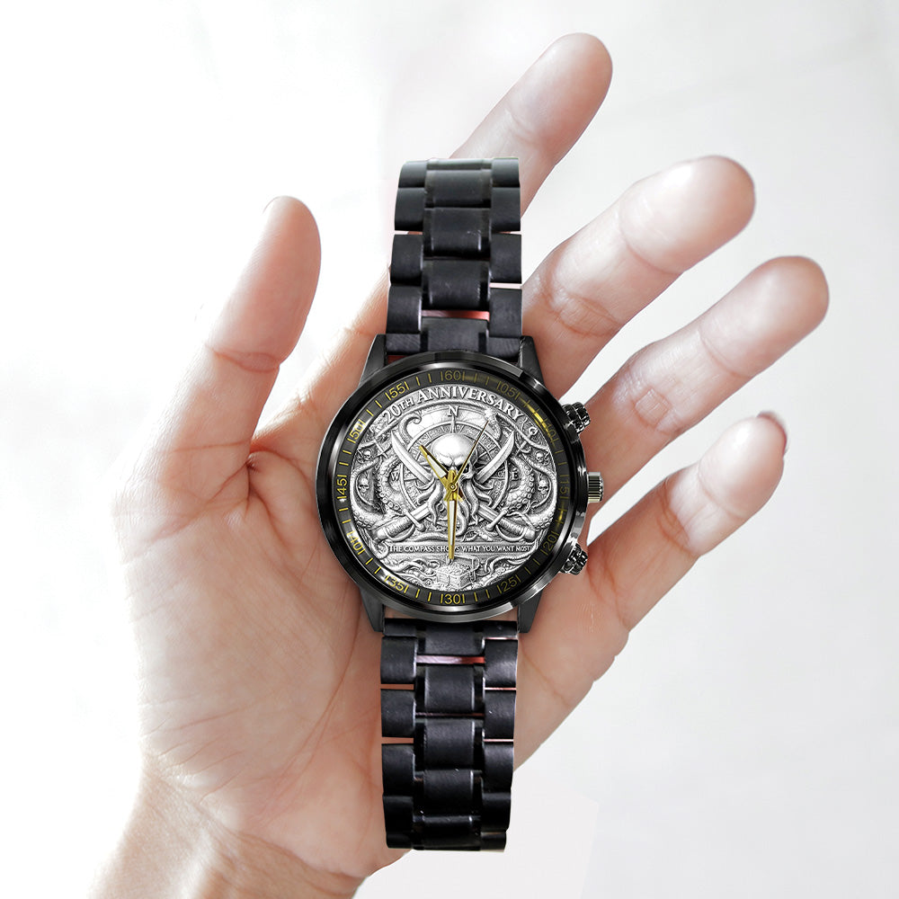 Pirates of the Caribbean 20th Anniversary Black Stainless Steel Watch - TANTN20025
