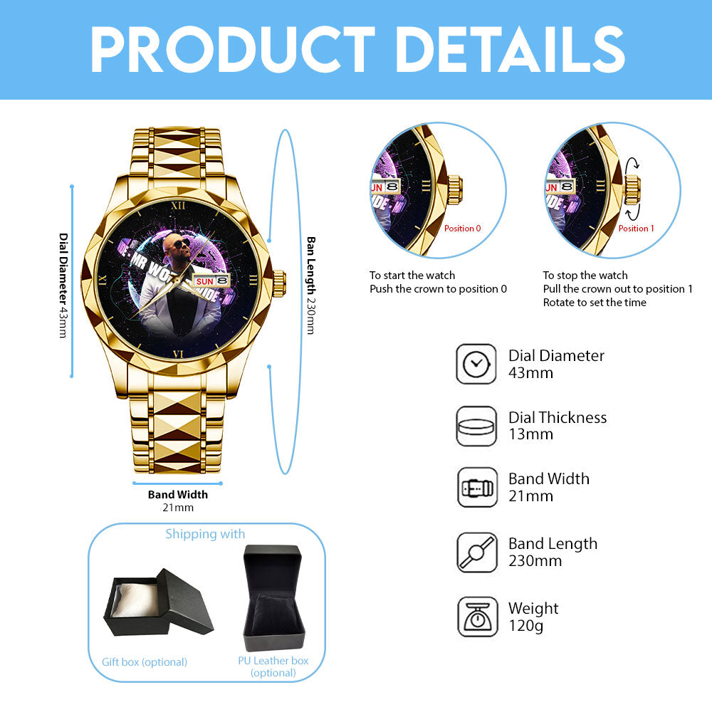 Pitbull Alloy Luxury Quartz Watch - GNE4884