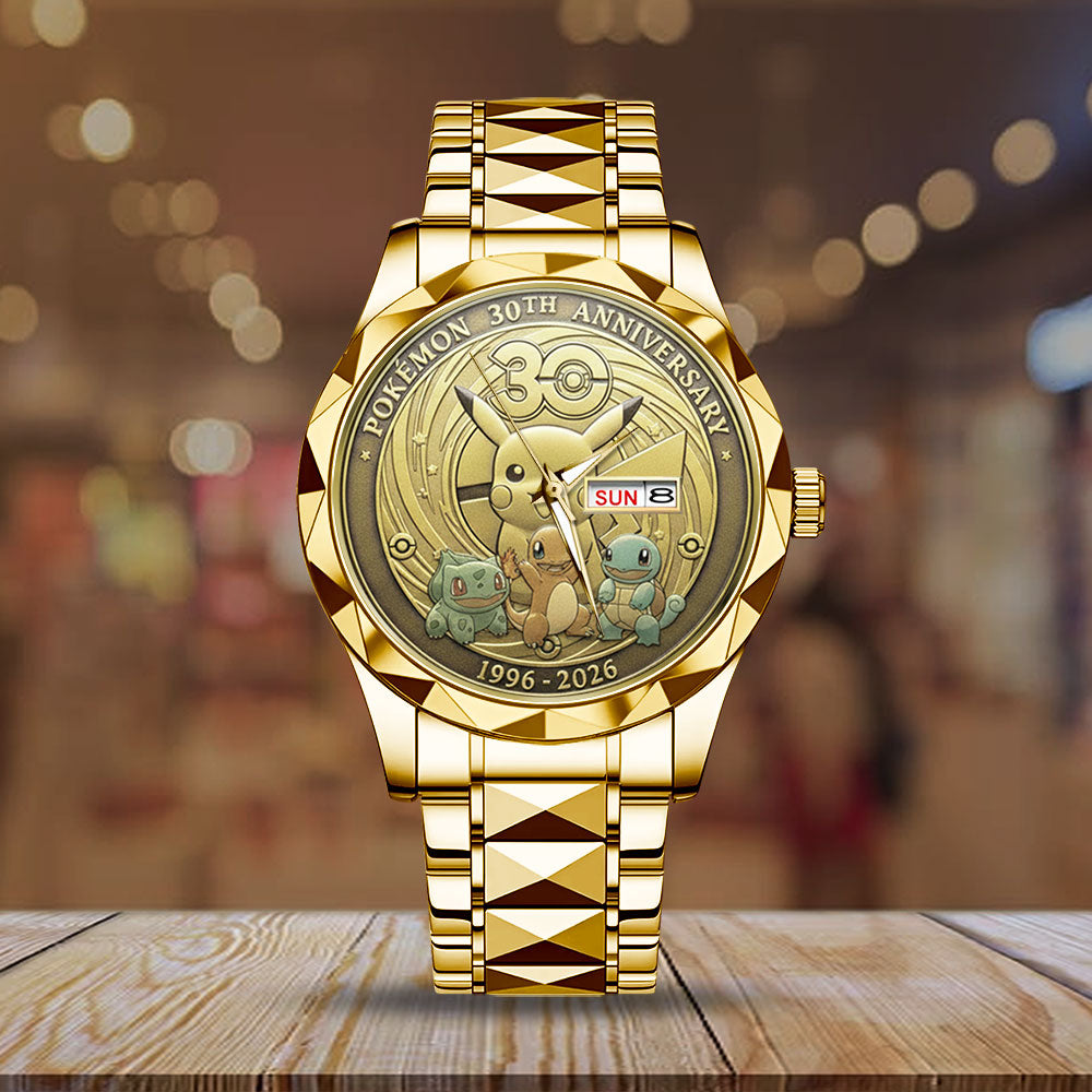 Pokemon 30th Anniversary Alloy Luxury Quartz Watch - GNE4835
