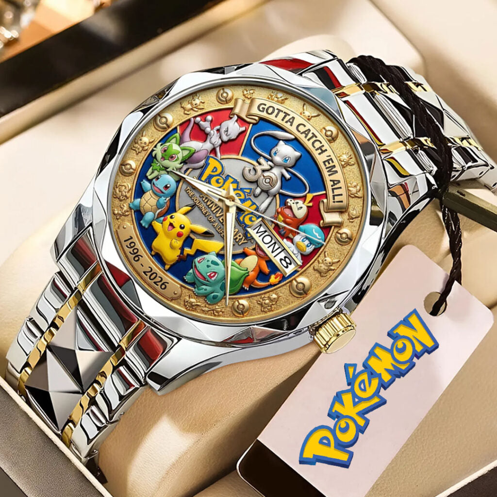 Pokemon 30th Anniversary 2026 Alloy Luxury Quartz Watch - VANDH5083