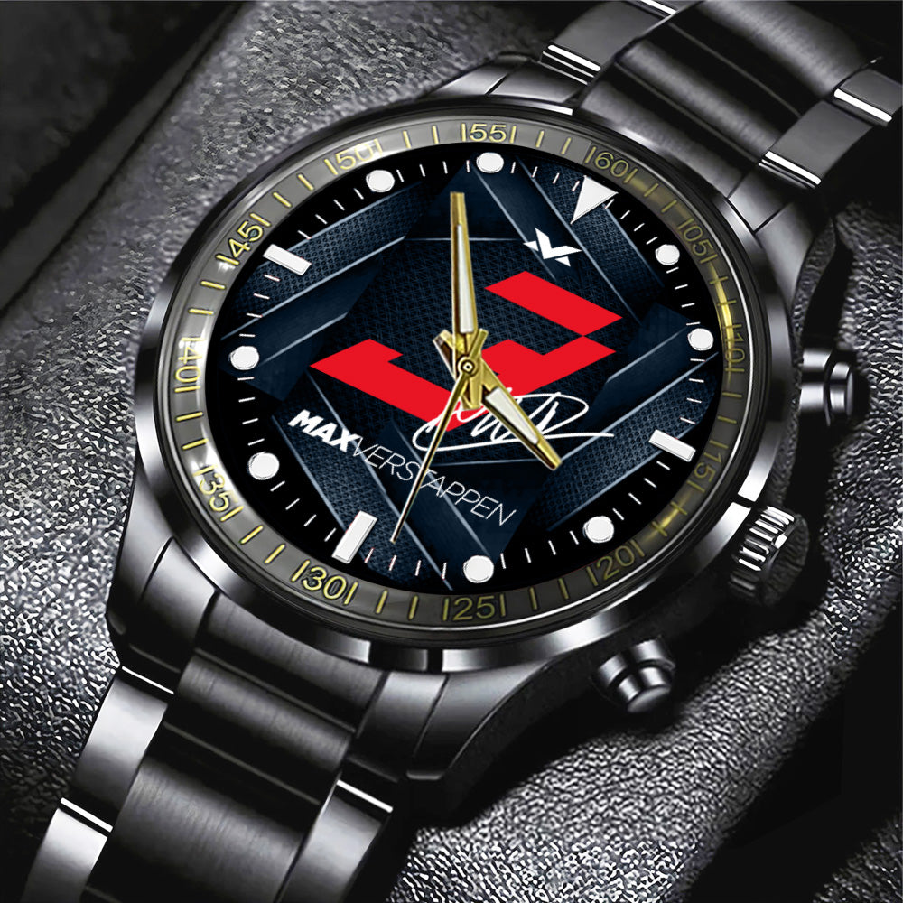 Red Bull Racing x Max Verstappen Black Stainless Steel Watch - TANTN20092