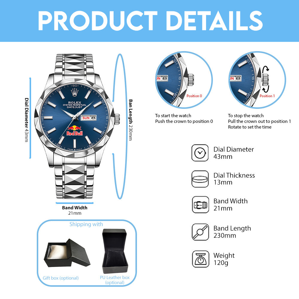Red Bull Racing x Rolex Alloy Luxury Quartz Watch - GNE6616