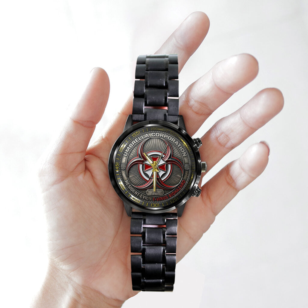 Resident Evil Black Stainless Steel Watch - TMTHU4450