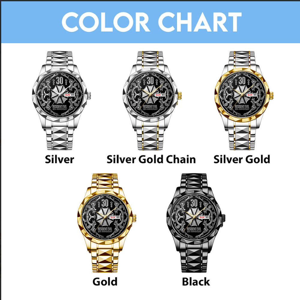 Resident Evil 30th Anniversary Alloy Luxury Quartz Watch - GNE5499