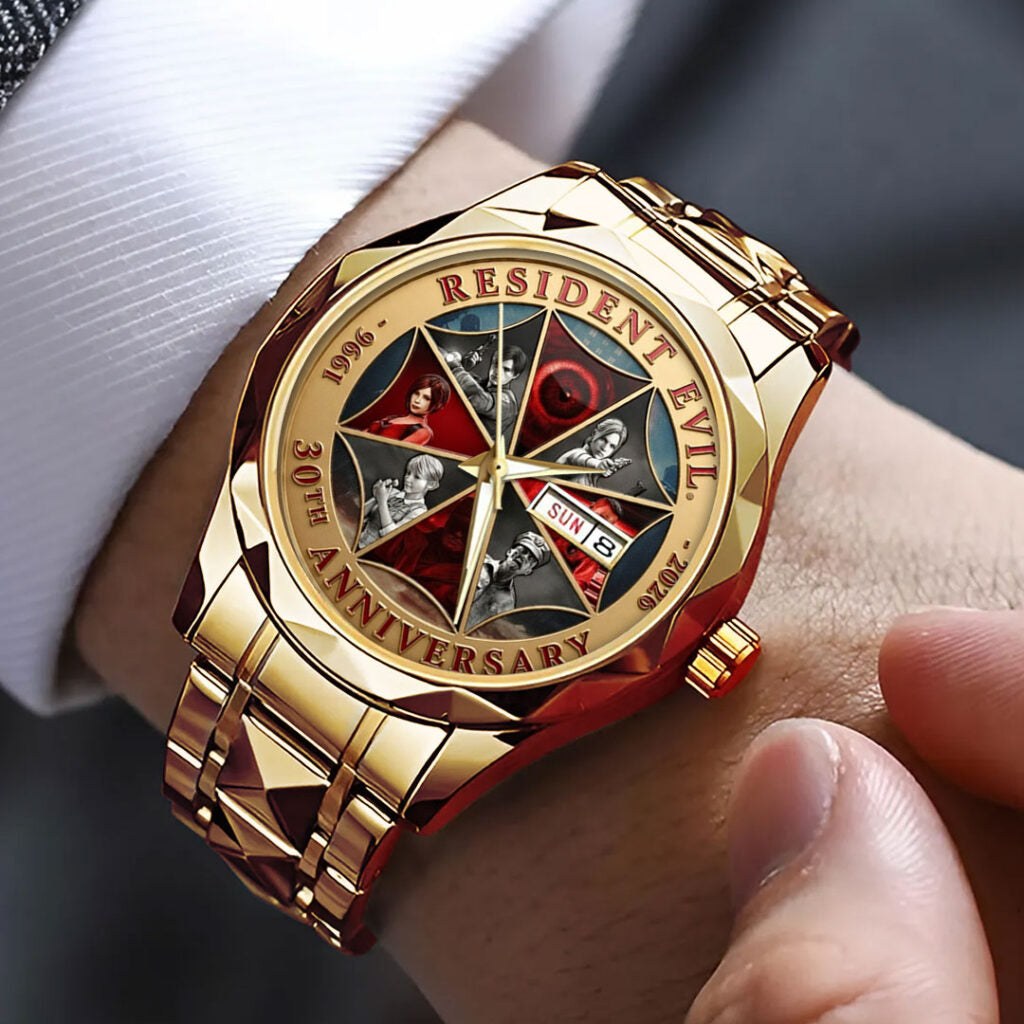 Resident Evil 30th Anniversary Alloy Luxury Quartz Watch - TMTHU4180