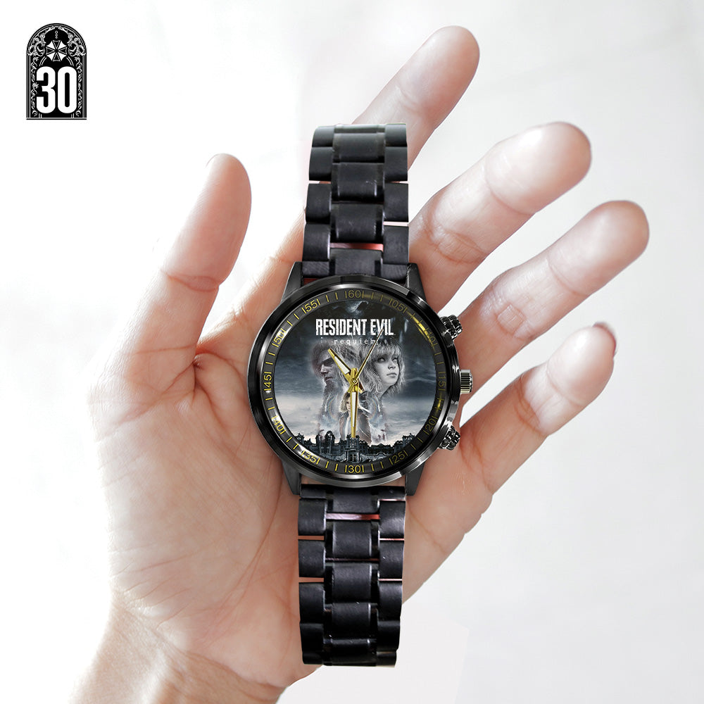 Resident Evil Requiem Black Stainless Steel Watch - GNE5340