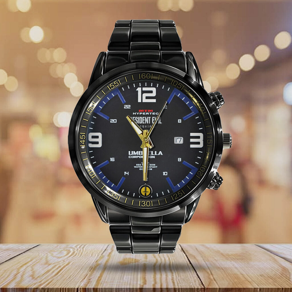 Resident Evil Requiem Black Stainless Steel Watch - TANTN22228