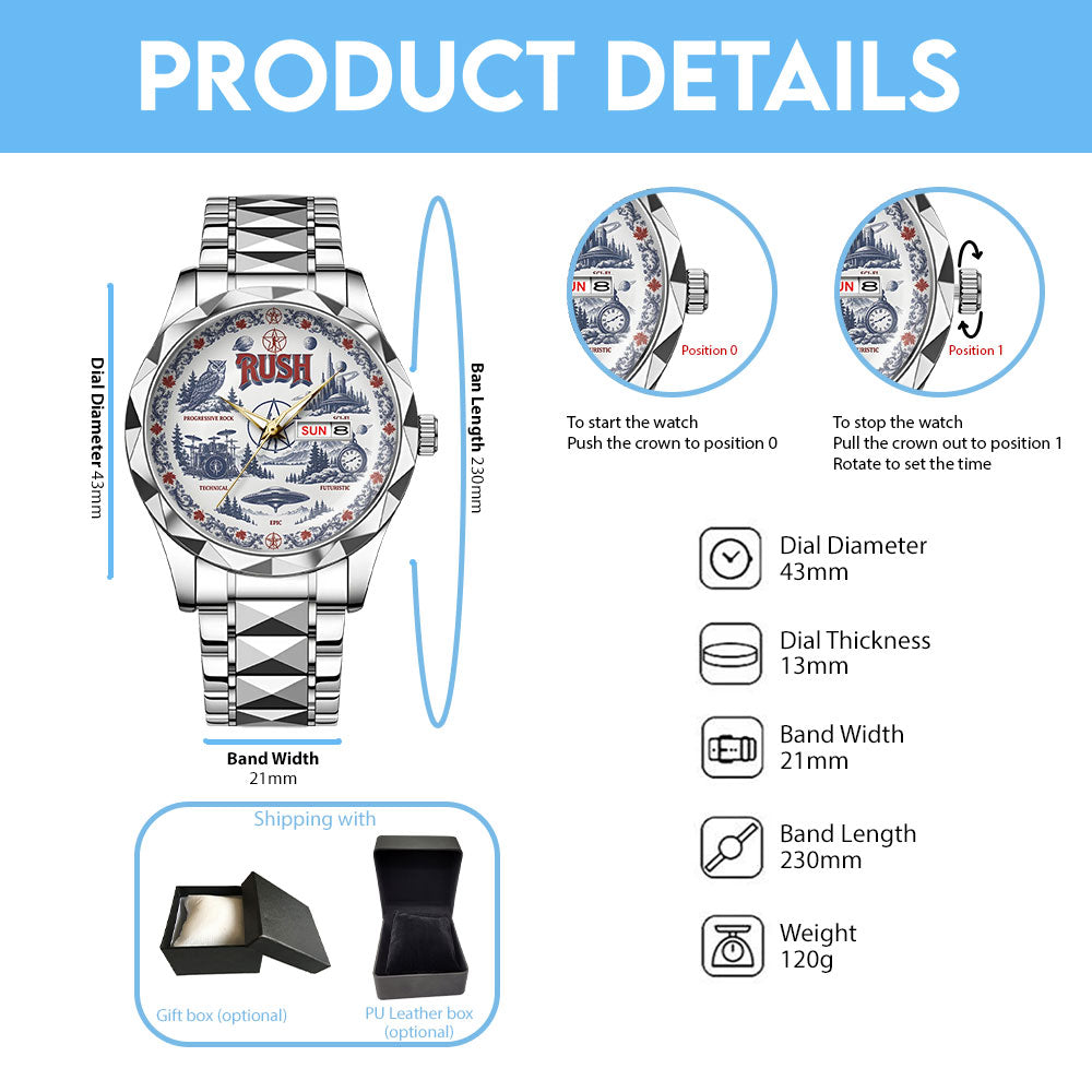 Rush Alloy Luxury Quartz Watch - TANTN24473
