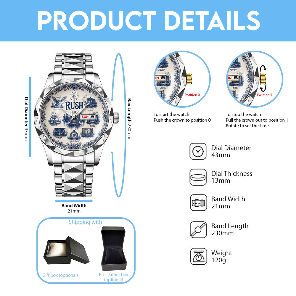 Rush Alloy Luxury Quartz Watch - TANTN24472