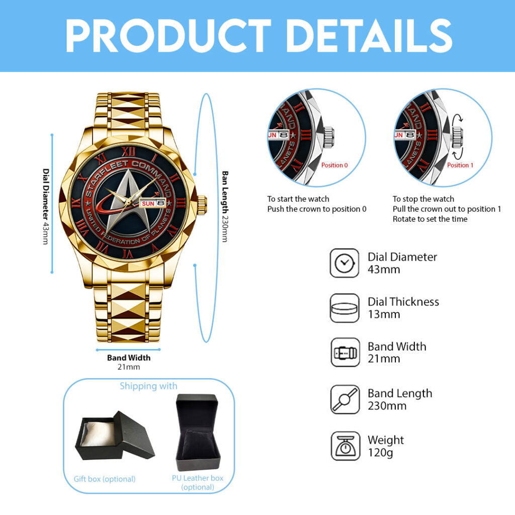 Star Trek Alloy Luxury Quartz Watch - TMTHU1468