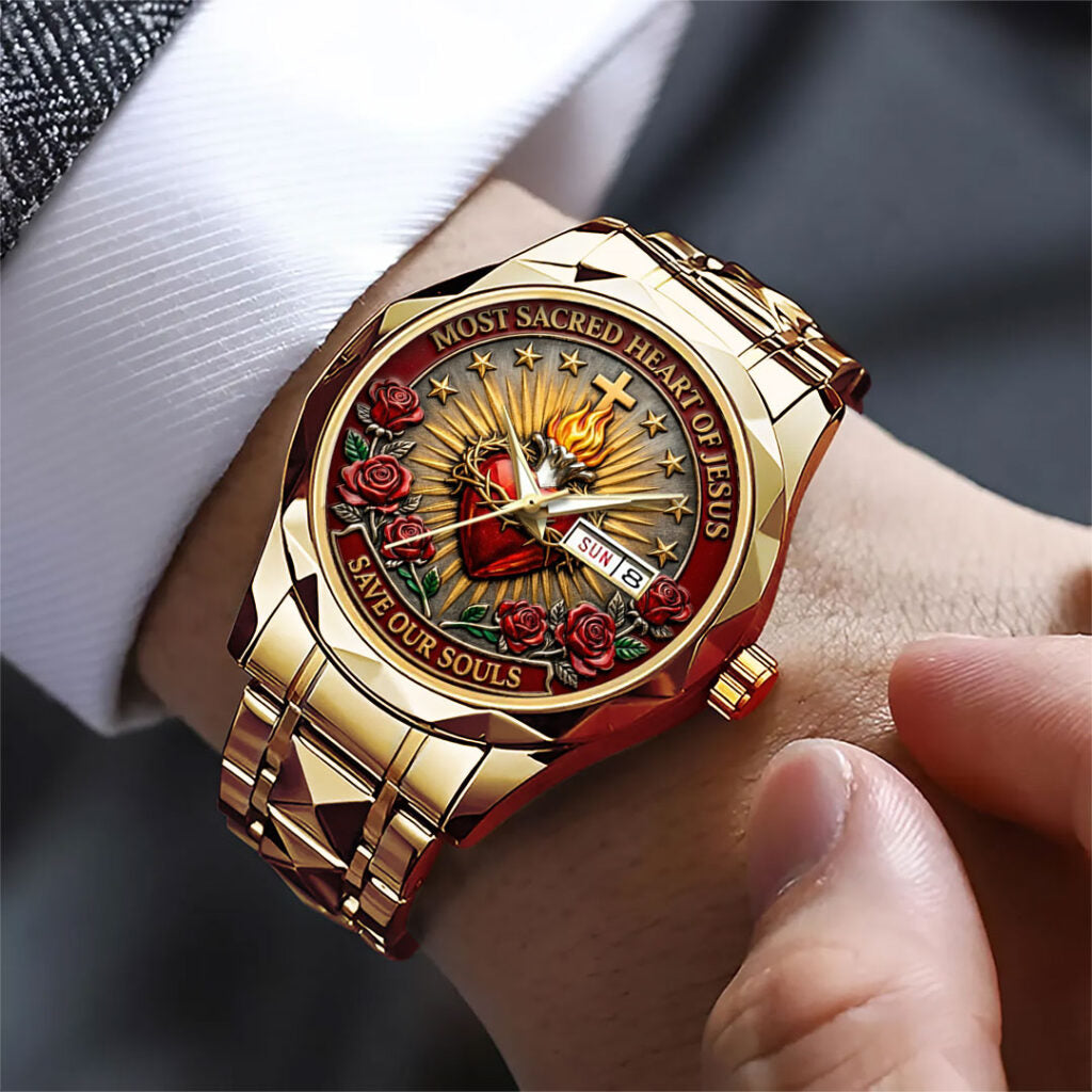 Sacred Heart of Jesus Alloy Luxury Quartz Watch - TANTN21226