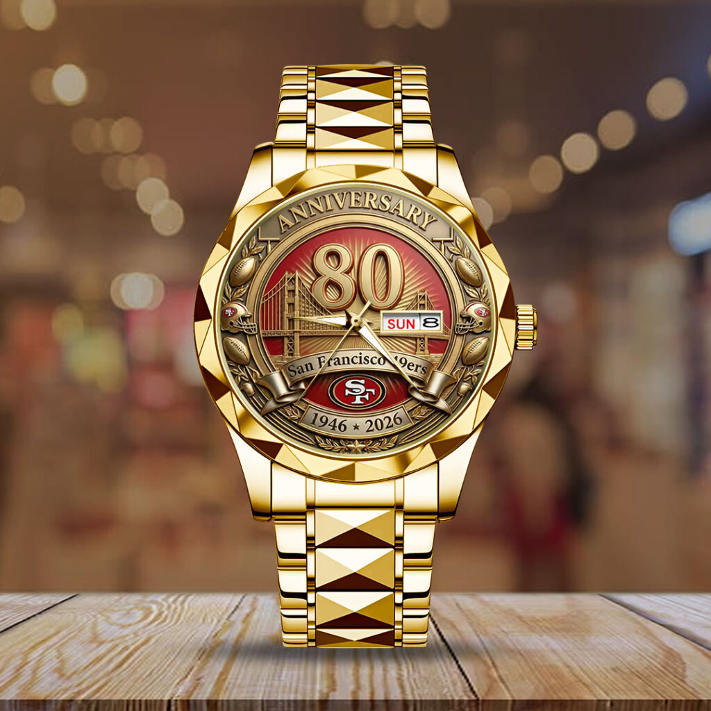 San Francisco 49ers Alloy Luxury Quartz Watch - TANTN21477