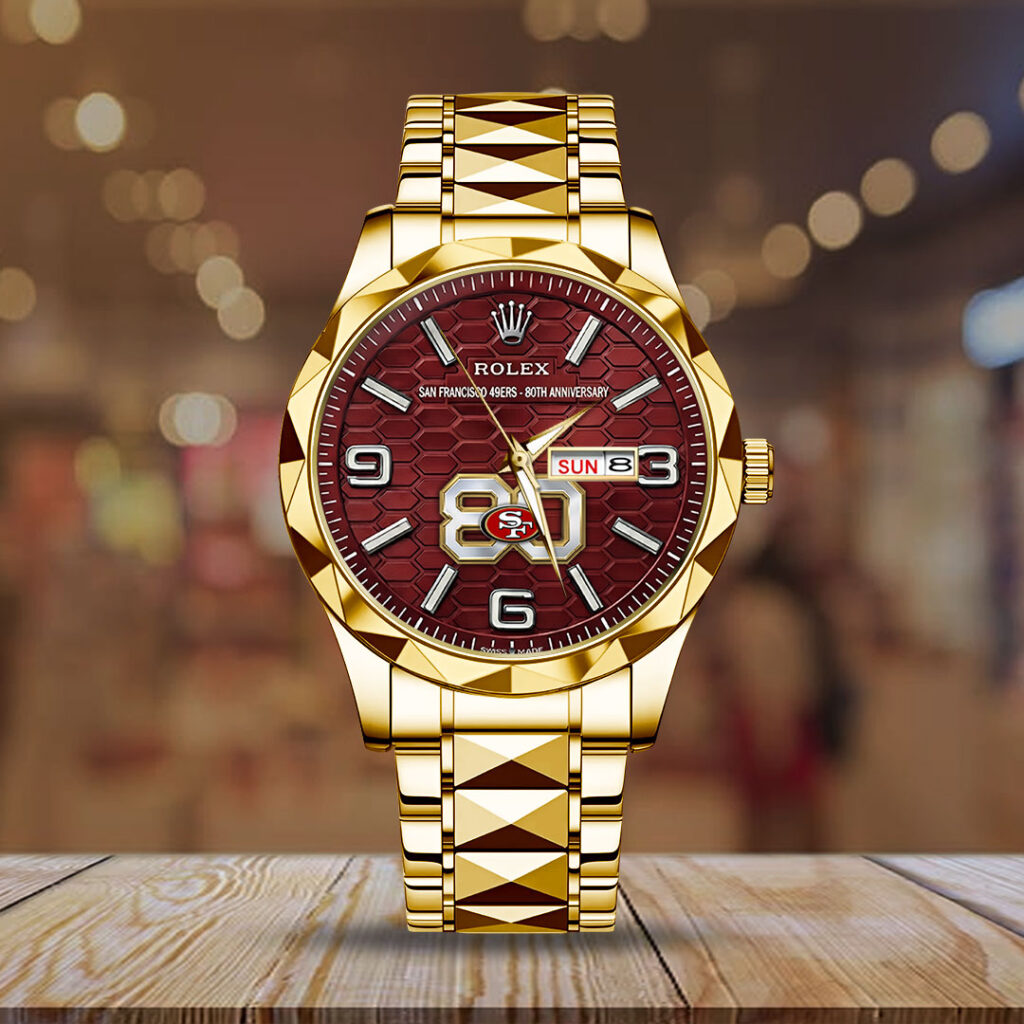 San Francisco 49ers 80th Anniverasry Alloy Luxury Quartz Watch - TMTHU3896