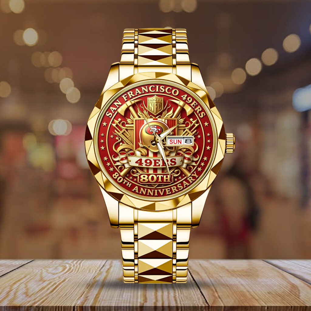 San Francisco 49ers 80th Anniverasry Alloy Luxury Quartz Watch - TMTHU3929