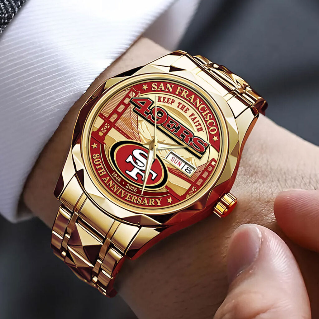 San Francisco 49ers 80th Anniversary  Alloy Luxury Quartz Watch - TMTHU3103