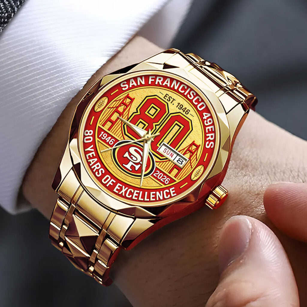 San Francisco 49ers 80th Anniversary 2026 Alloy Luxury Quartz Watch - TANTN21316