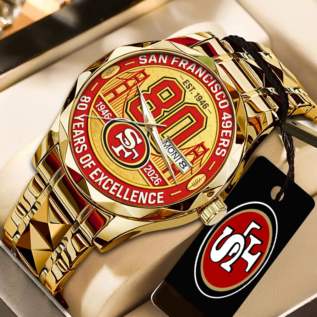 San Francisco 49ers 80th Anniversary 2026 Alloy Luxury Quartz Watch - TANTN21316