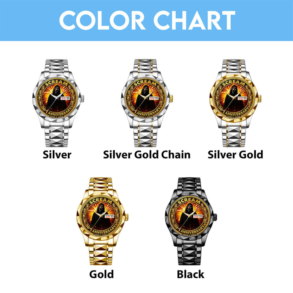 Scream 30th Anniversary Alloy Luxury Quartz Watch - TMTHU3963