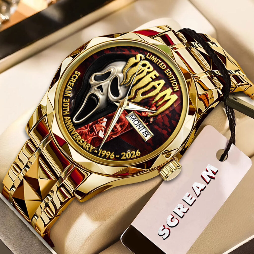 Scream 30th Anniversary Alloy Luxury Quartz Watch - TMTHU3724