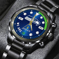 Seattle Seahawks x Rolex Black Stainless Steel Watch - MAITM14683