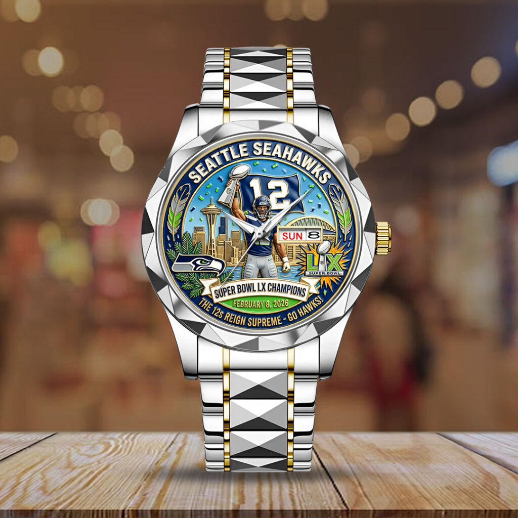 Seattle Seahawks Super Bowl LX Champions Alloy Luxury Quartz Watch - MAITM14792