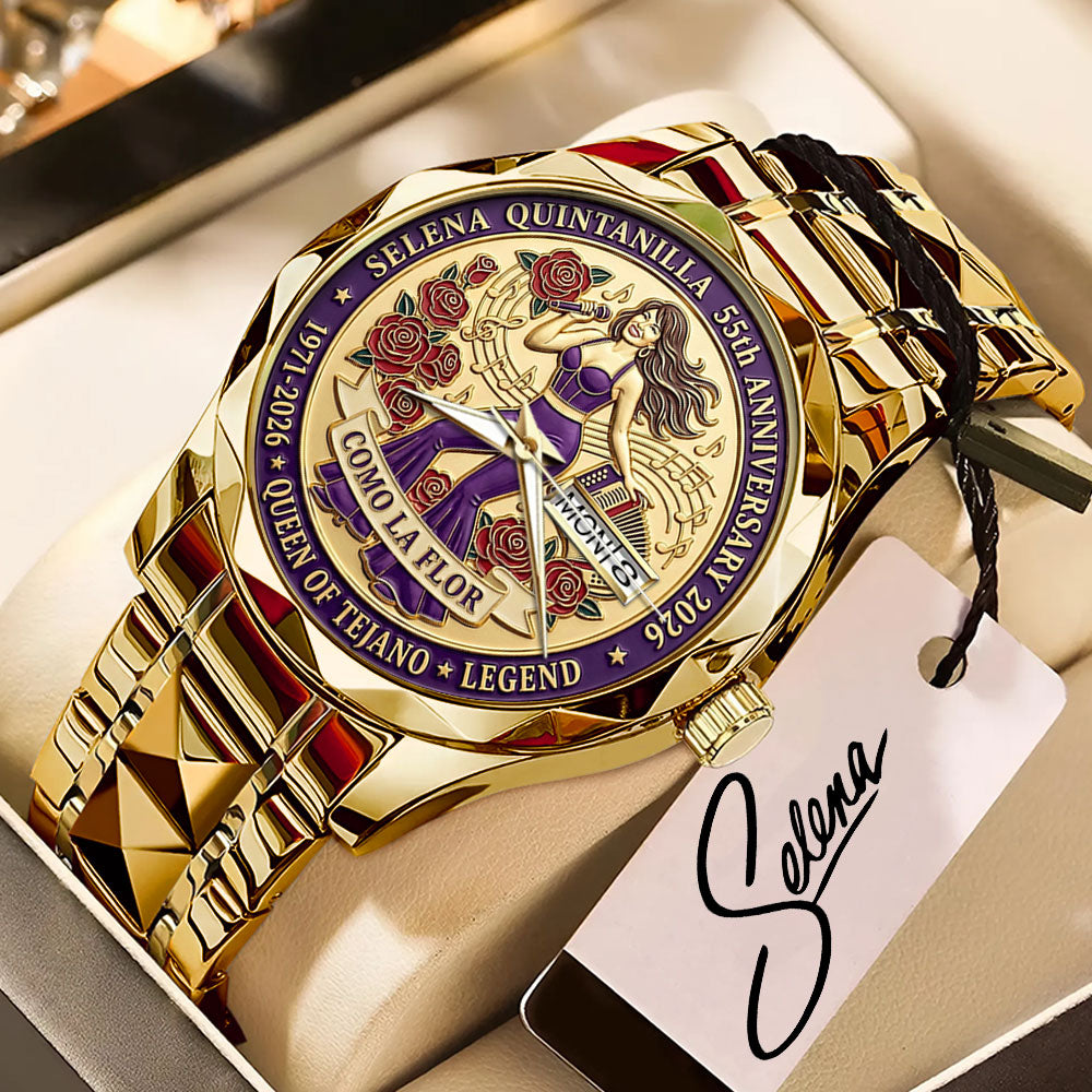 Selena 55th Anniversary Alloy Luxury Quartz Watch - MAITM14626