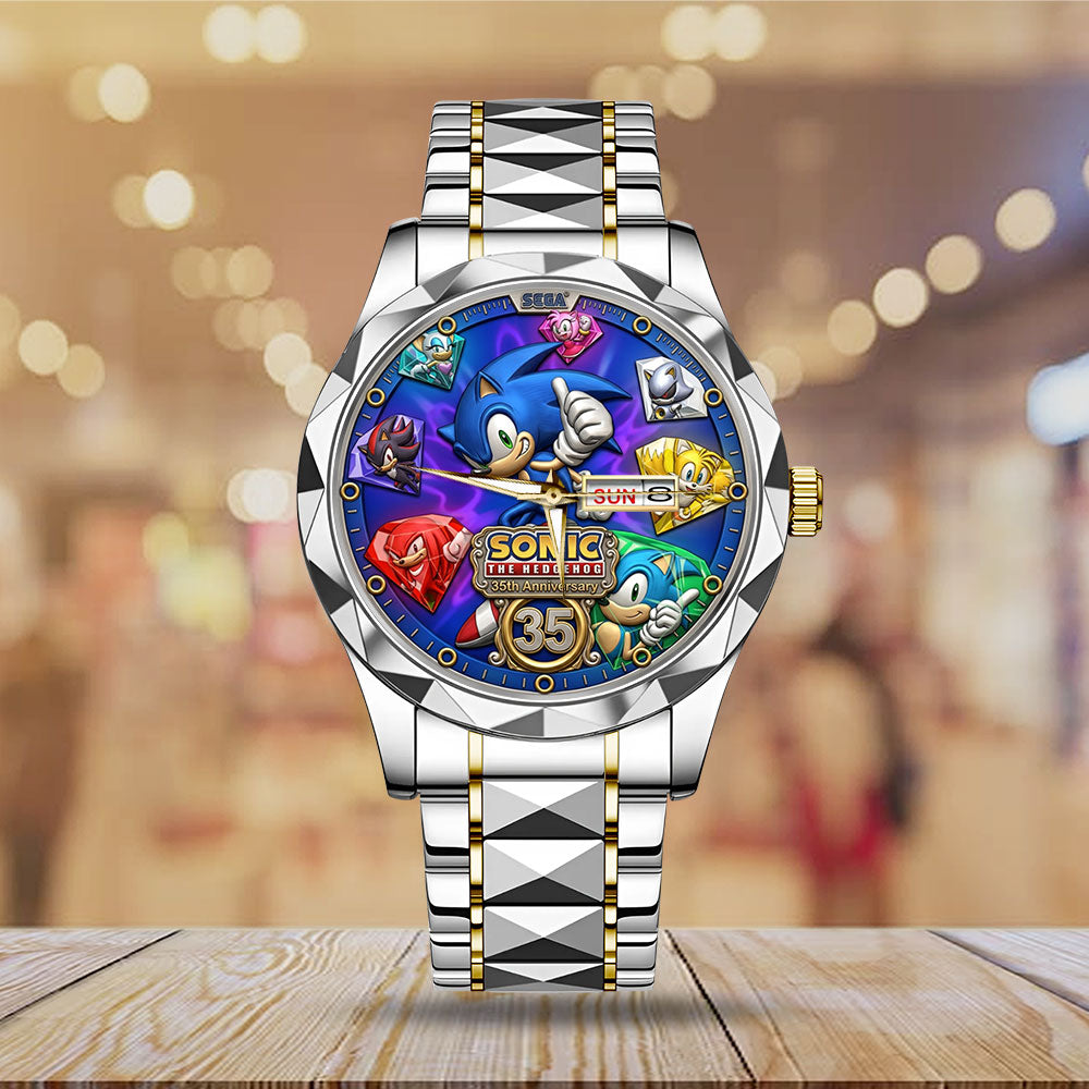 Sonic the Hedgehog 35th Anniversary Alloy Luxury Quartz Watch - TMTHU7154