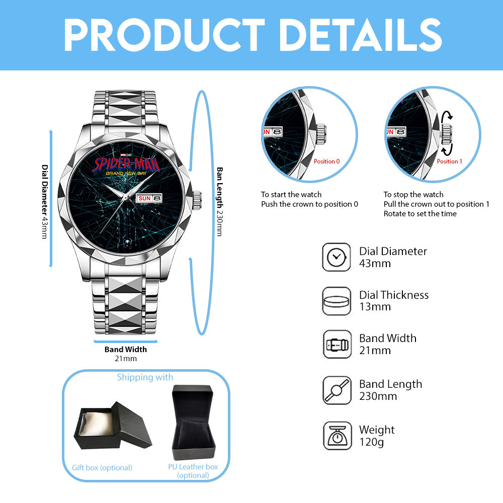 Spider-Man: Brand New Day Alloy Luxury Quartz Watch - GNE8083
