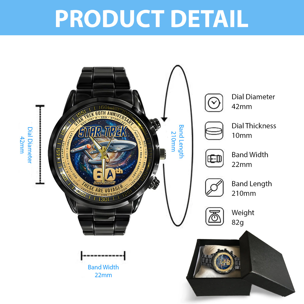 Star Trek 60th Anniversary 2026 Black Stainless Steel Watch - TMTHU4984