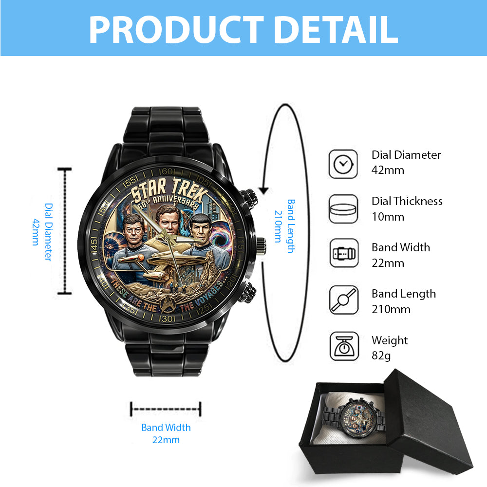 Star Trek 60th Anniversary 2026 Black Stainless Steel Watch - TMTHU5579