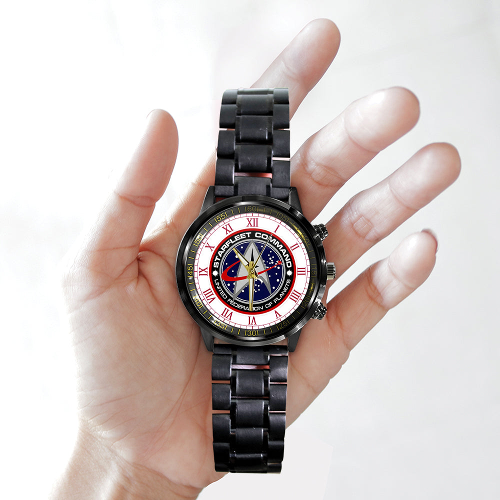Star Trek Black Stainless Steel Watch - TANTN 12676
