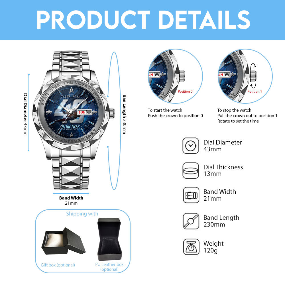 Star Trek: The Voyage Home Alloy Luxury Quartz Watch - TMTHU6641