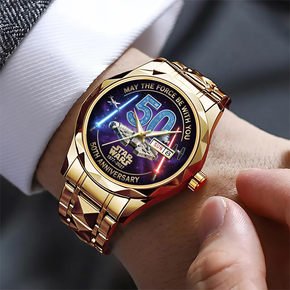 Star Wars 50th Anniversary Alloy Luxury Quartz Watch - TMTHU4340