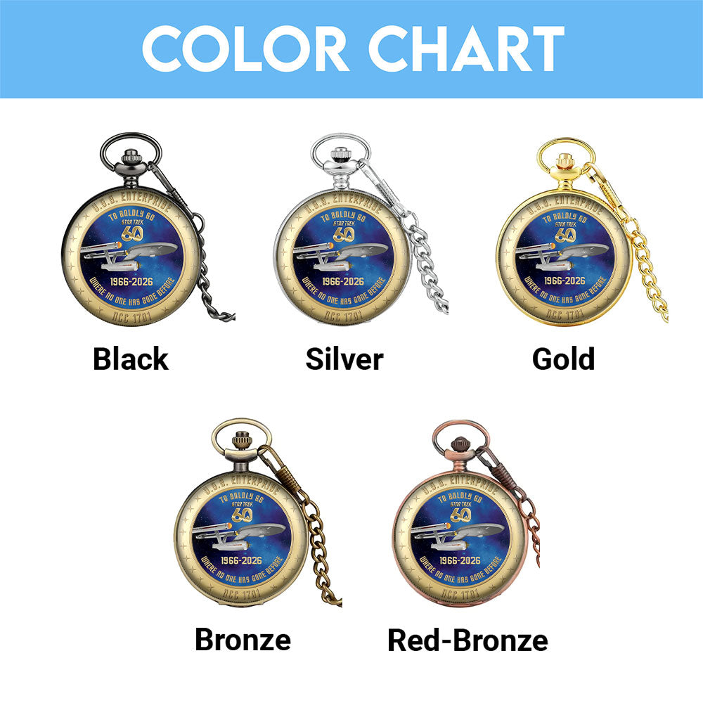 Star Trek 60th Anniversary Pocket Watch - MAITM15258