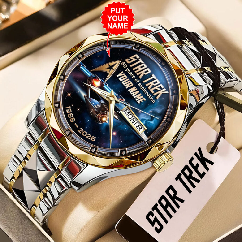 Personalized Star Trek 60th Anniversary Alloy Luxury Quartz Watch - VANDH5042