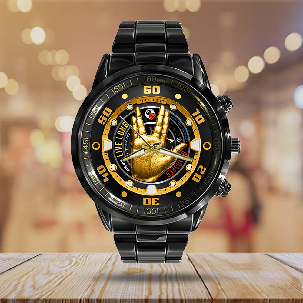 Star Trek 60th Anniversary Black Stainless Steel Watch - VANDH4116
