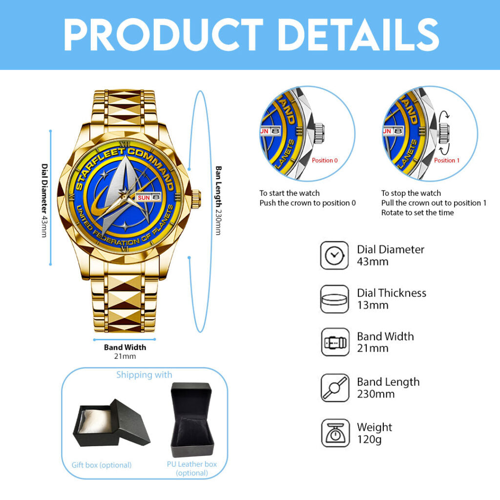 Star Trek Alloy Luxury Quartz Watch - TMTHU2339