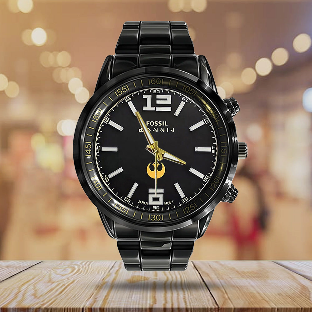 Star Wars Black Stainless Steel Watch - GNE5704
