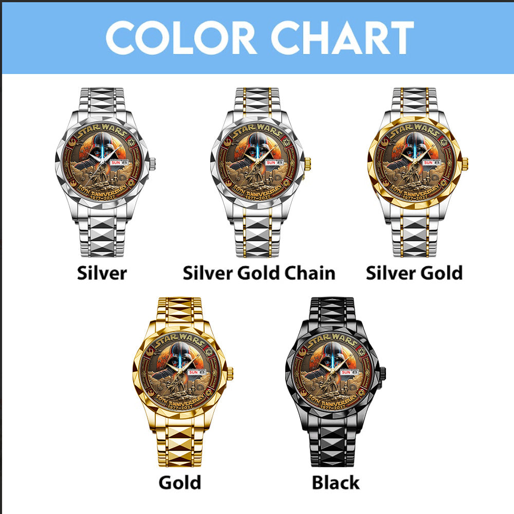Star Wars 50th Anniversary Alloy Luxury Quartz Watch - GNE6270