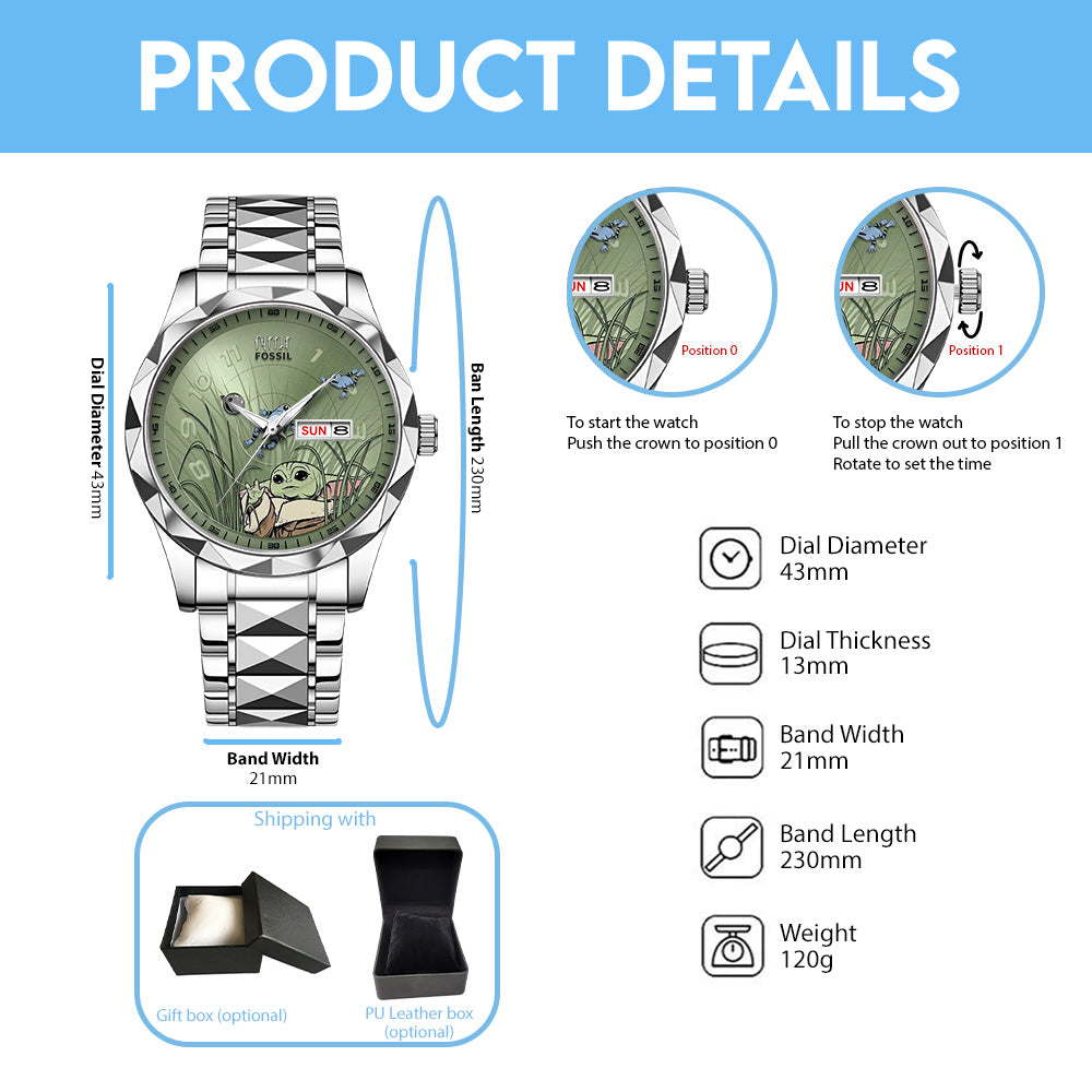 Star Wars: The Mandalorian and Grogu Alloy Luxury Quartz Watch - GNE6304