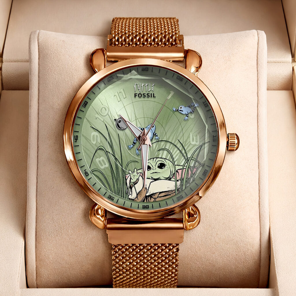 Star Wars: The Mandalorian and Grogu Mesh Strap Quartz Watch - GNE6386
