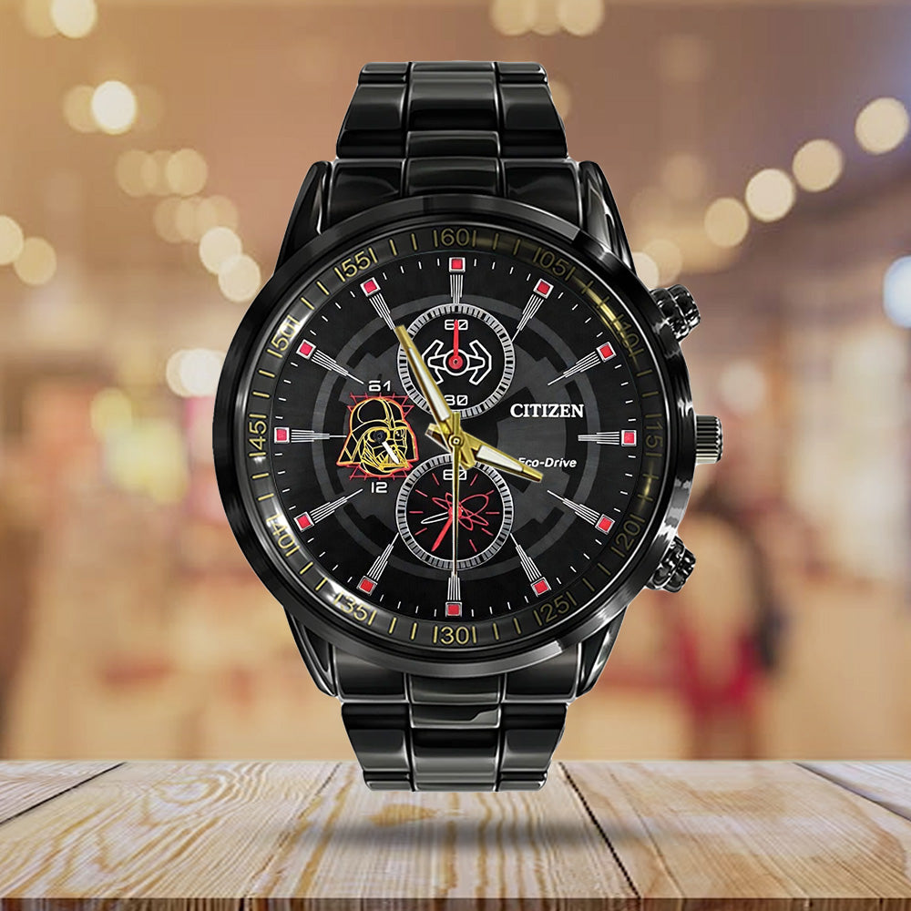 Star Wars x Darth Vader Black Stainless Steel Watch - GNE5720