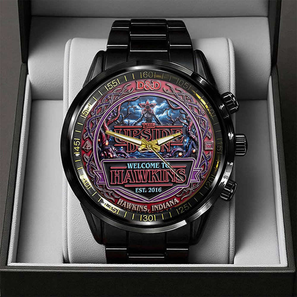 Stranger Things Black Stainless Steel Watch - TANTN19884