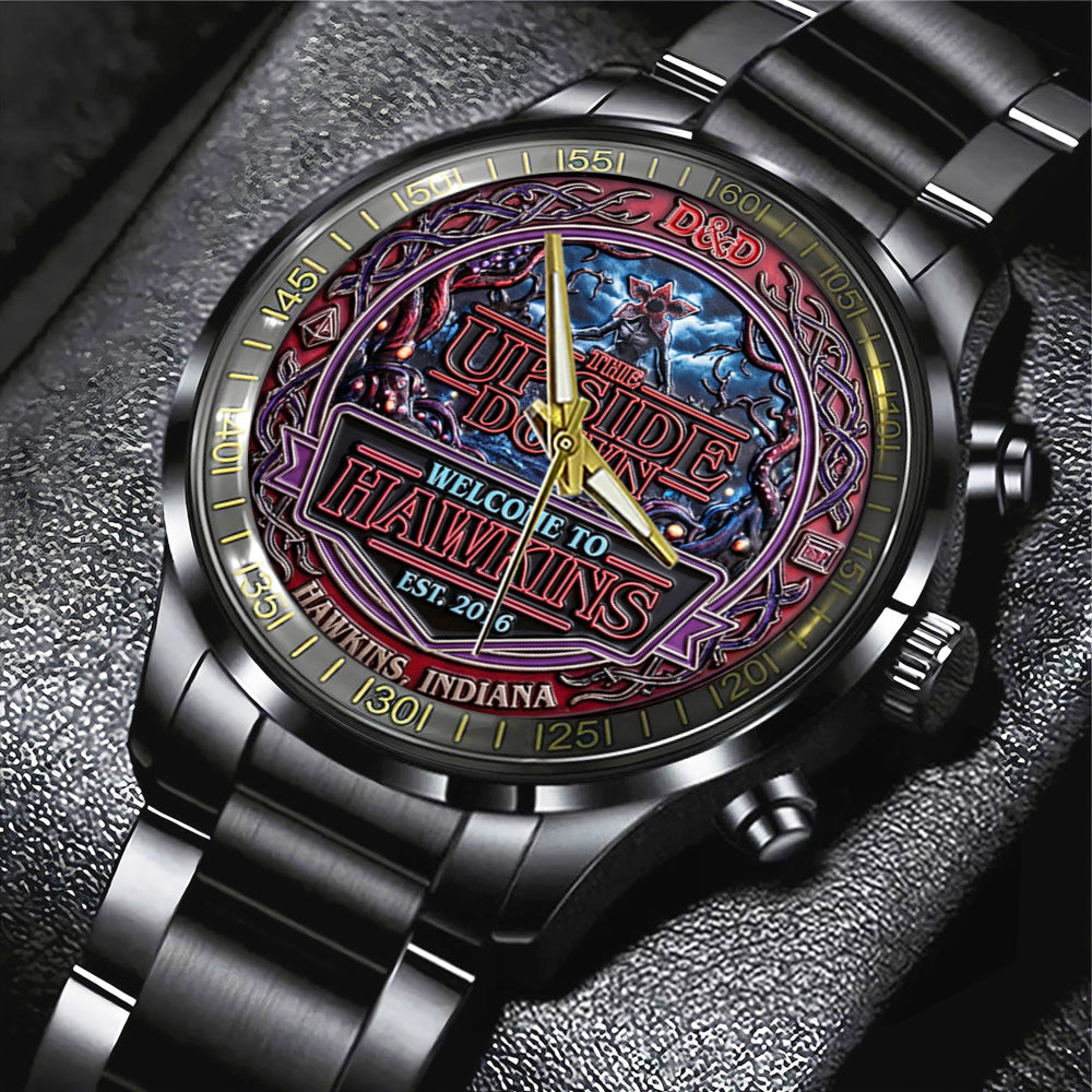 Stranger Things Black Stainless Steel Watch - TANTN19884