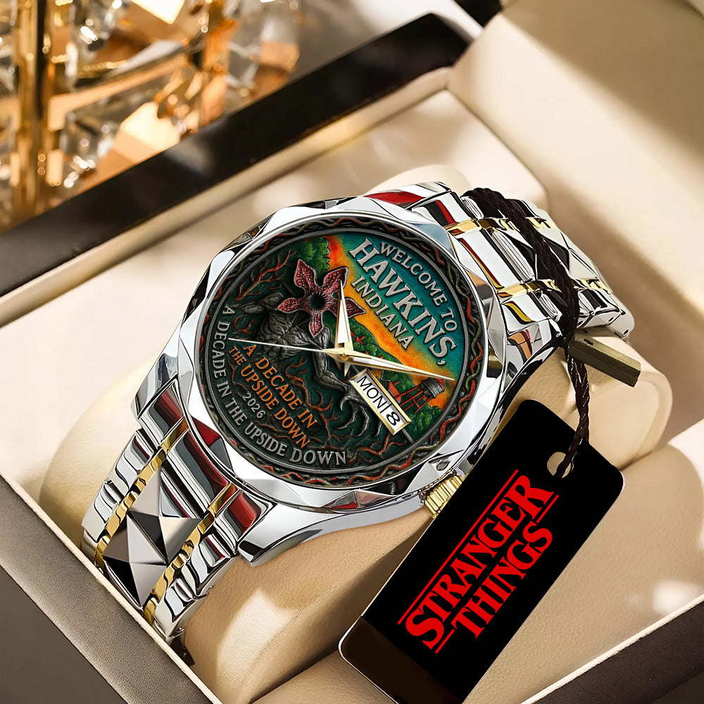 Stranger Things 10th Anniversary Coin 2026 Alloy Luxury Quartz Watch - TANTN19006