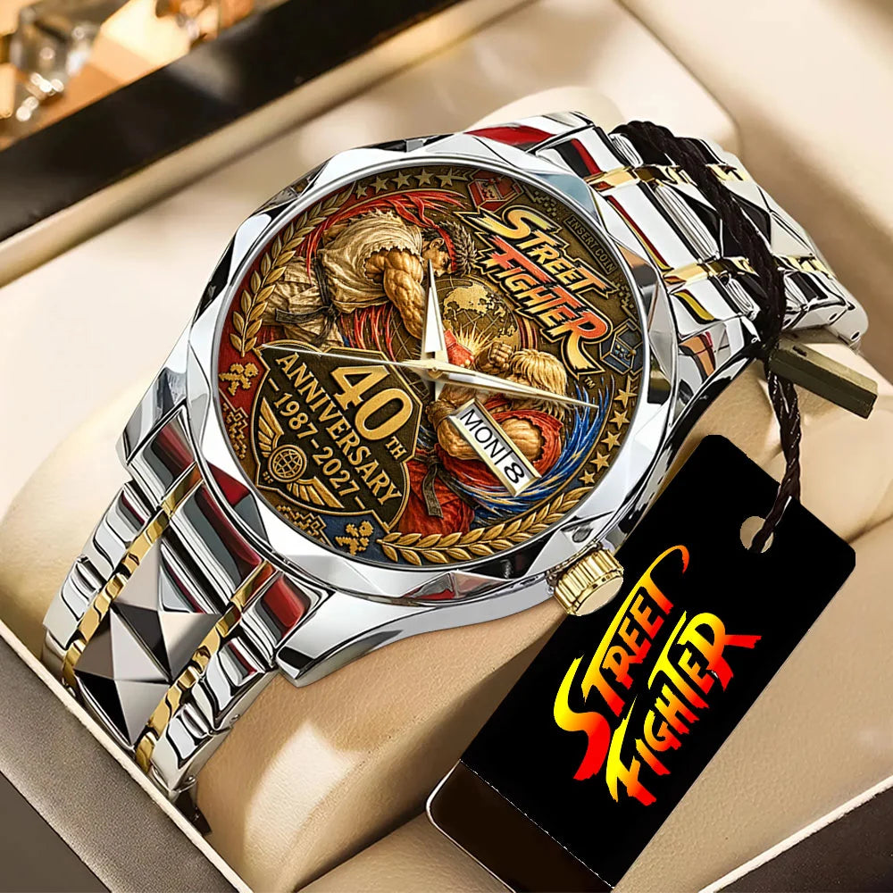 Street Fighter 40th Anniversary Alloy Luxury Quartz Watch - TANTN25130