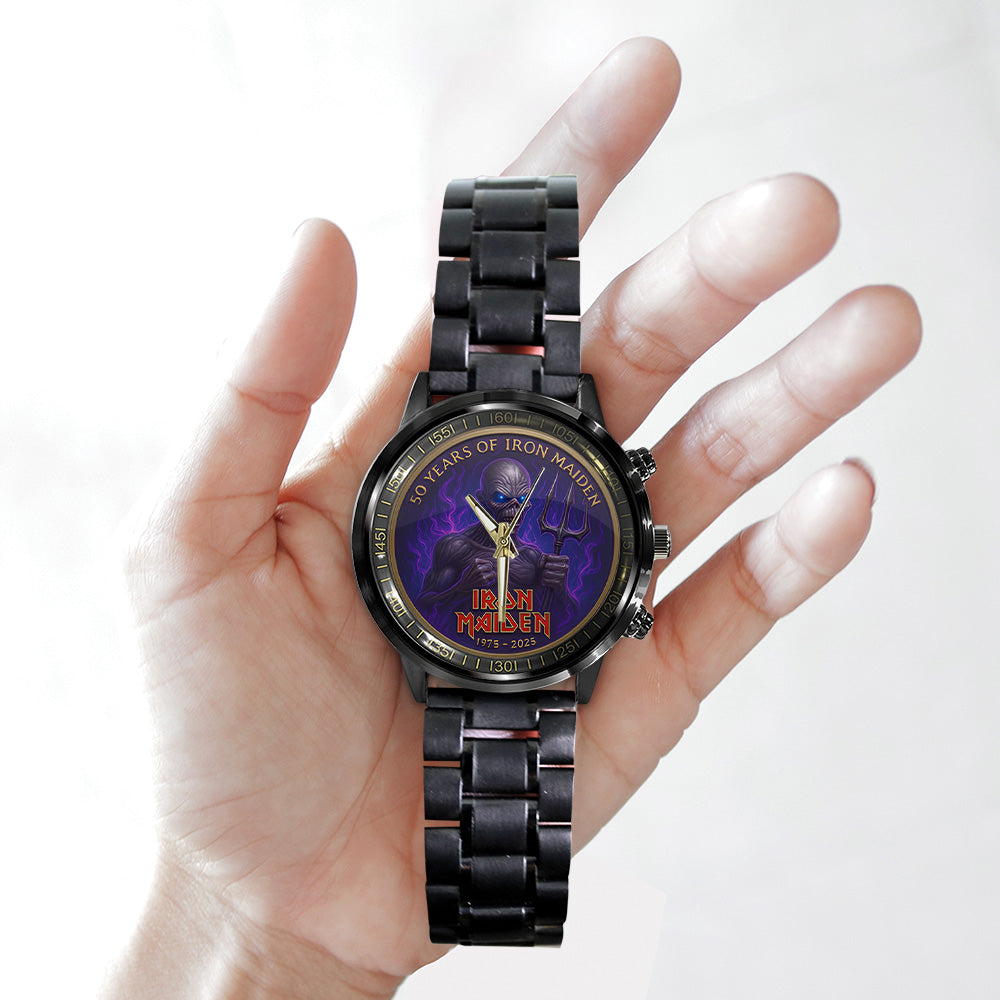 Iron Maiden Black Stainless Steel Watch - TANTN 13509